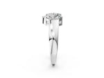 Platinum Marquise Diamond Open Band Ring with Tension Setting_8