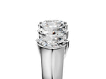 Platinum Marquise Diamond Prong Set White Gold Curved Band_17