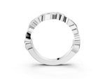 Platinum Marquise Diamond Vine Eternity Band with Bezel Setting_15