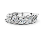 Platinum Marquise Diamond Wave Band with Channel Setting_12
