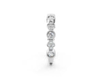 Platinum Milgrain Bezel Set Round Diamond Cluster Eternity Band_14