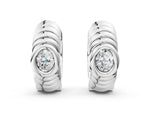 Platinum Oval Diamond Vera Hoop Earrings_2