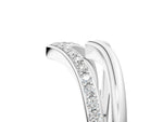Platinum Pavé Round Diamond Chevron Band with Channel Setting_17