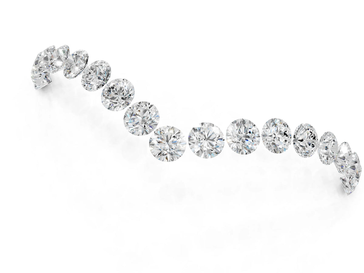 Platinum Pavé Round Diamond Chevron Band with Shared Prong Setting_7
