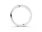 Platinum Pavé Round Diamond Curved Band with Shared Prong Setting_15