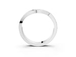 Platinum Pavé Round Diamond Curved Wedding Band with Channel Setting_15