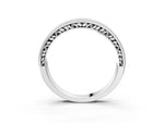 Platinum Pavé Round Diamond Eternity Band with Milgrain Edge_15