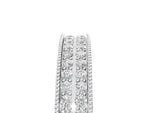 Platinum Pavé Round Diamond Eternity Band with Milgrain Edge_17