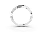 Platinum Pavé Round Diamond Twist Band with Channel Setting_15