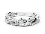 Platinum Pavé Round Diamond Twist Eternity Band with Shared Prong Setting_6
