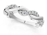 Platinum Pavé Round Diamond Twist Eternity Band with Shared Prong Setting_7