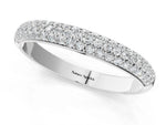 Platinum Pavé Round Diamond White Gold Eternity Band_13