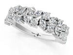 Platinum Pave Marquise and Round Diamond Eternity Band with Prong Setting_7