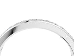 Platinum Princess Cut Diamond Channel Set Eternity Band_16