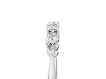 Platinum Prong Set Round Diamond Half-Eternity Band_17