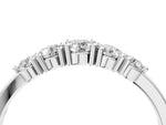 Platinum Round Brilliant Diamond Half-Eternity Band with Prong Setting_16
