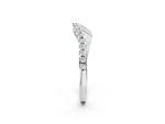 Platinum Round Cut Diamond Pavé Curved Band with Shared Prong Setting_14