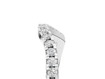 Platinum Round Cut Diamond Pavé Curved Band with Shared Prong Setting_17