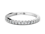 Platinum Round Cut Diamond Pavé Set Eternity Band_12