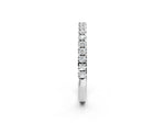 Platinum Round Diamond Classic Half Eternity Band with Shared Prong Setting_14
