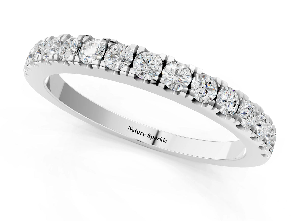 Platinum Round Diamond Eternity Band with Prong Setting_13