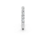 Platinum Round Diamond Half Eternity Band with Classic Prong Setting_14