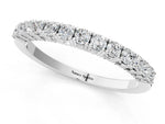 Platinum Round Diamond Half-Eternity Band with Shared Prong Setting_13