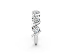 Platinum Round Diamond Half Eternity Band with Wave Prong Setting_8