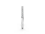 Platinum Round Diamond Half Eternity Prong Set Band_14