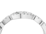 Platinum Round Diamond Marquise Halo Twist Band with Pavé Setting_16