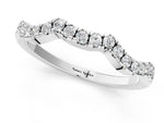 Platinum Round Diamond Pavé Curved Wedding Band_13