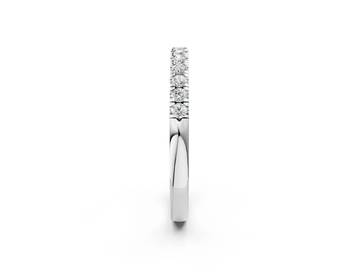 Platinum Round Diamond Pavé Eternity Band_8