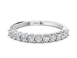 Platinum Round Diamond Pavé Half-Eternity Band_12