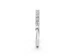 Platinum Round Diamond Pavé Half-Eternity Band_14