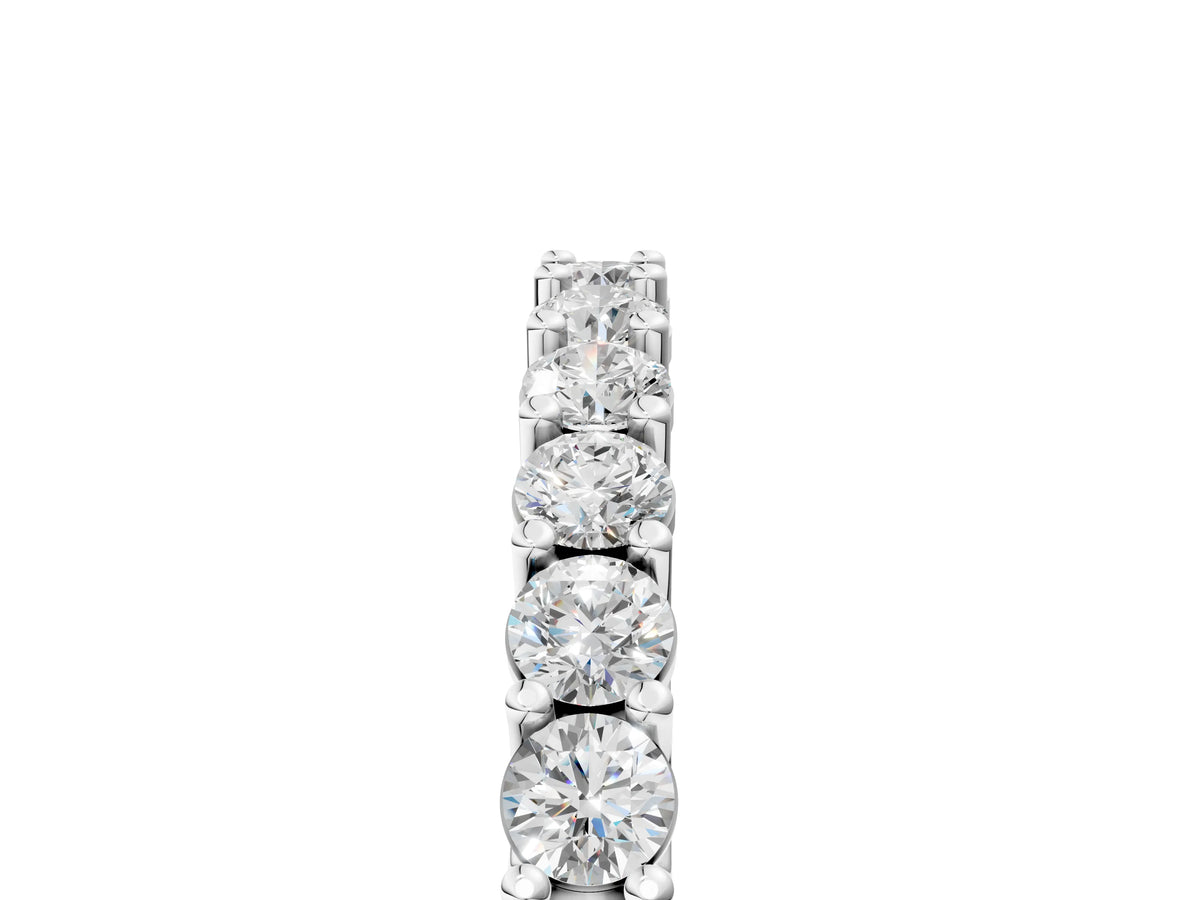 Platinum Round Diamond Pavé Half-Eternity Band_17