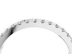 Platinum Round Diamond Pavé Set Eternity Band with Micro Prong Setting_16