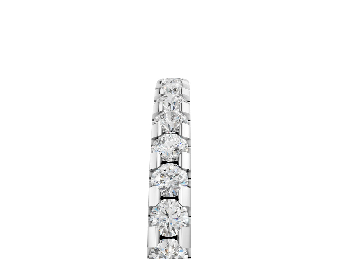 Platinum Round Diamond Pavé Set Eternity Band with Micro Prong Setting_17