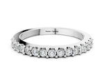 Platinum Round Diamond Pavé Set Half Eternity Band_12