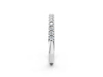 Platinum Round Diamond Pavé Set Half Eternity Band_14