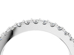 Platinum Round Diamond Pavé Set Half Eternity Band_16