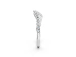 Platinum Round Diamond Pavé Twist Band with U-Prong Setting_14