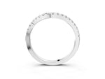 Platinum Round Diamond Pavé Twist Band with U-Prong Setting_15