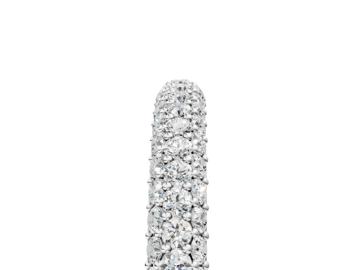 Platinum Round Diamond Pave Set White Gold Eternity Band_41