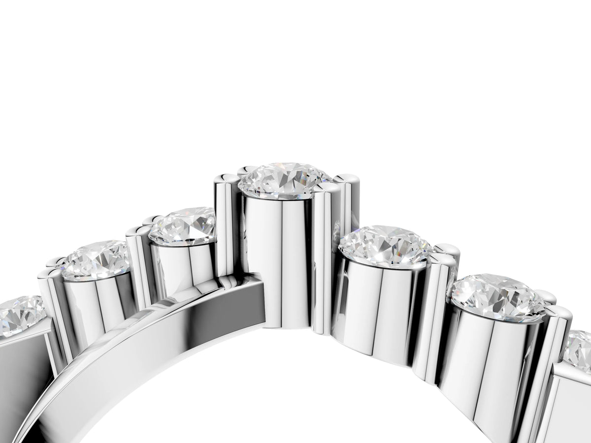 Platinum Round Diamond Prong-Set Crossover Band_10