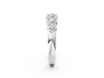 Platinum Round Diamond Scalloped Bezel Set Eternity Band_8