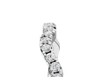Platinum Round Diamond Scalloped Pavé Wedding Band with Shared Prong Setting_17