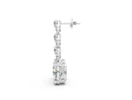 Platinum Round and Oval Diamond Drop Earrings_3