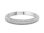 Platinum Three-Row Round Diamond Pavé Eternity Band_12