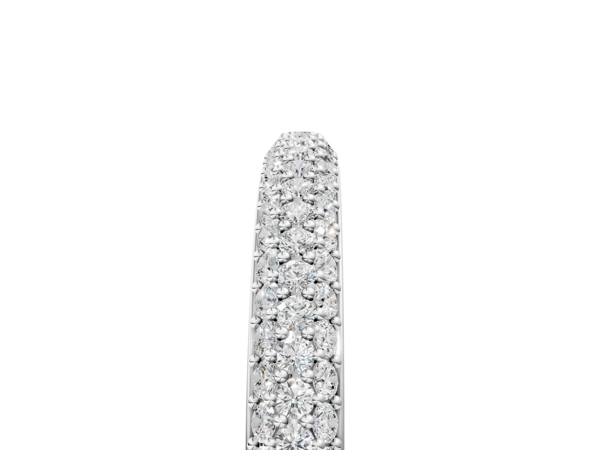 Platinum Three-Row Round Diamond Pavé Eternity Band_17