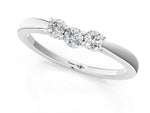 Platinum Three-Stone Round Diamond Tension Set Solitaire Band with Prong Setting_13